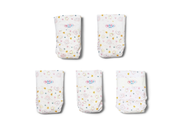 BABY born Nappies, 5 pack, Dockblöjor, 3 År | Baby & barn - Blöjbyte - Blöja | GameStuff