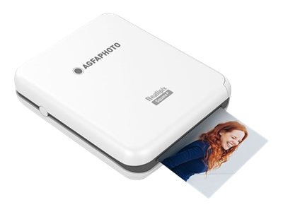 Agfaphoto Realipix Square P - Skrivare - färg - färgsublimering - 76 x 76 mm upp till 0.83 min/sida (färg) - Bluetooth - vit | Skrivare - Bläckstråle & fotoskrivare - Fotoskrivare | GameStuff