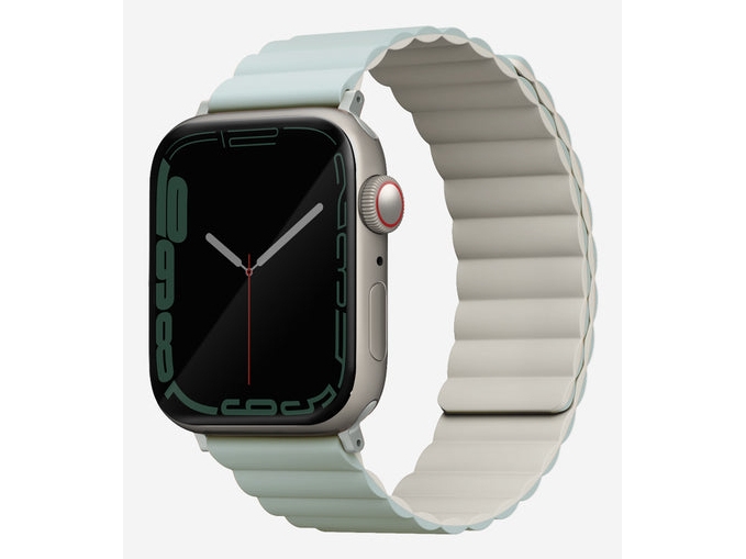 Uniq Revix, Rem, Smartwatch, Beige, Salvie, Apple, Apple Watch 42/41/40Mm, Silikone, Rustfrit Stål