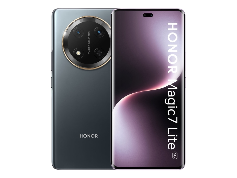Honor Magic7 Lite, 17,2 cm (6.78), 8 GB, 256 GB, 108 MP, Android 14, Sort, Titanium