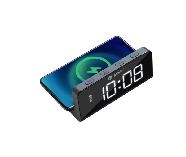 Denver Ecq-103Mk2, Digital Alarmur, Rektandel, Sort, 10 W, Led, 4,06 Cm (1.6")
