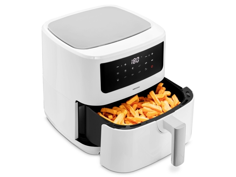 MEDION LIFE P10 XL, Varmluftsteger, 6,8 L, 50 °C, 200 °C, 60 min., Enkelt