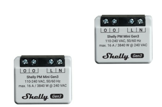 Shelly PM Mini Gen3 (dubbelpack) | Smarta hem - Shelly | GameStuff