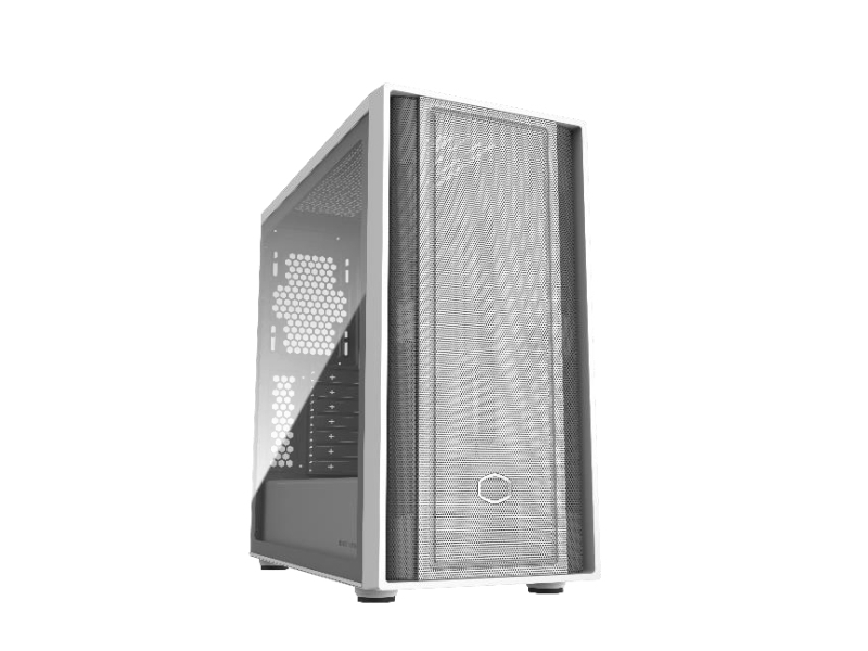 Cooler Master Masterbox 600 White Lite, Midi Tower, Pc, Weiß, Transparent, Atx, Micro Atx, Itx, Eatx, Stahl, Kunststoff, Gehärtetes Glas, 17 Cm