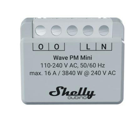 Shelly Qubino Wave PM Mini  - Z-Wave enhed med effektmåling uden relæ