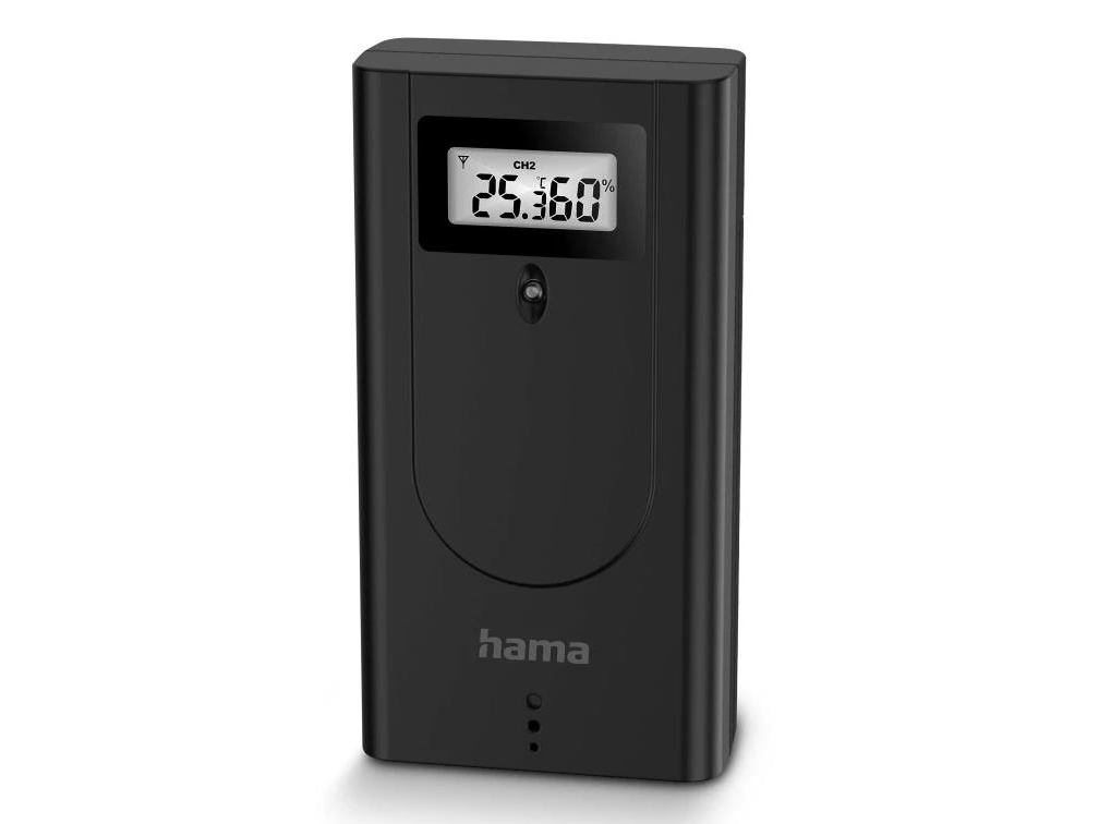 Hama Brac, Udendørs hygrometer, Udendørs termometer, Sort, 20 - 95%, -20 - 60 °C, 50 mm, 33 mm