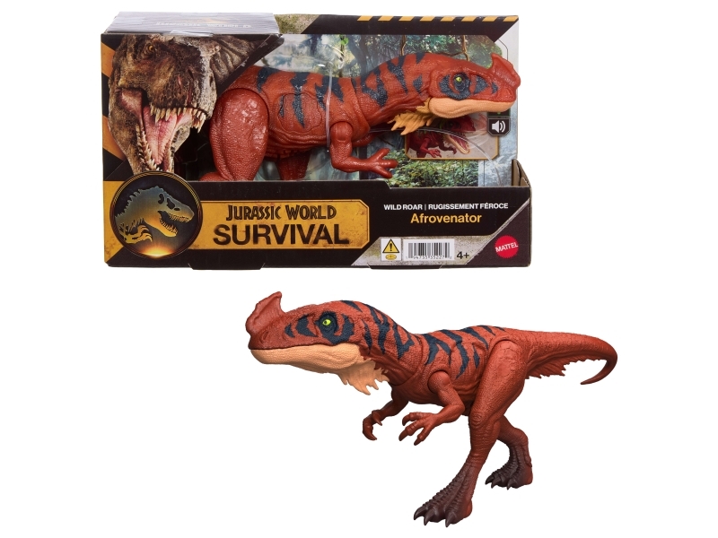 Jurassic World WILD ROAR Afrovenator, 4 år, flerfärgad, plast | Leksaker - Figurer & Dockor | GameStuff