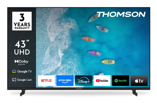 Thomson 43Ug4s15, 109,2 Cm (43"), 3840 X 2160 Pixel, Led, Smart Tv, Wi-Fi, Sortieren
