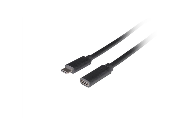 Extender Usb-C M/F 3.1 0.5M Schwarz Lanberg