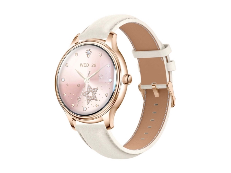 Smart Watch Colmi L28 (Złoty + Złoty Skórzany Pasek)