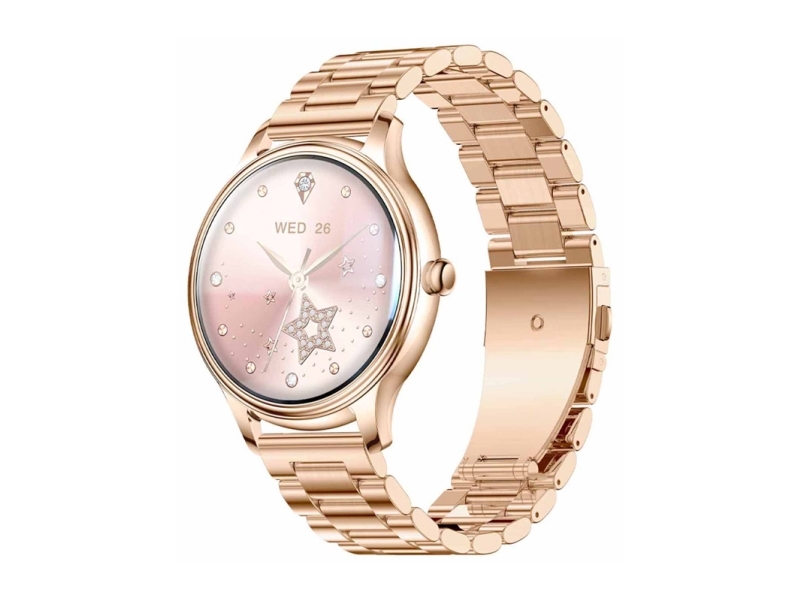 Smart Watch Colmi L28 (Złoty+ Złoty Stalowy Pasek)