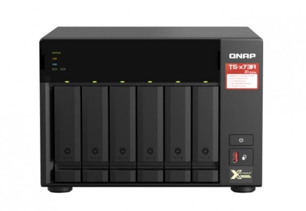 Qnap Ts-673A, Nas, Turm, Ryzen Embedded, V1500b, 8 Gb, Ddr4
