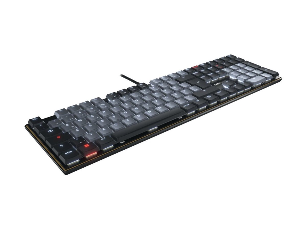 Cherry Kc 500 Mx Lp - Tastatur - 100% - Full Size - Bagbelyst - Usb - Qwerty - Usa - Tastkontakt: Cherry Mx Low Profile 2.0 Ivory - Sort