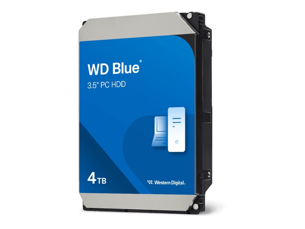 WD Blue - Hårddisk - 4 TB - inbyggd - 3.5 - SATA 6Gb/s - 5400 rpm - buffert: 128 MB | Datorkomponenter - Hårddisk & Lagring - Interna hårddiskar | GameStuff