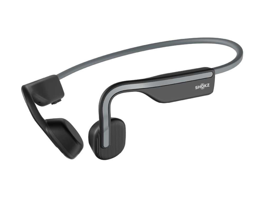 Shokz Openmove - Hovedtelefoner Med Mik. - Åbent Øre - Bag Nakken-Montering - Bluetooth - Trådløs - Grå