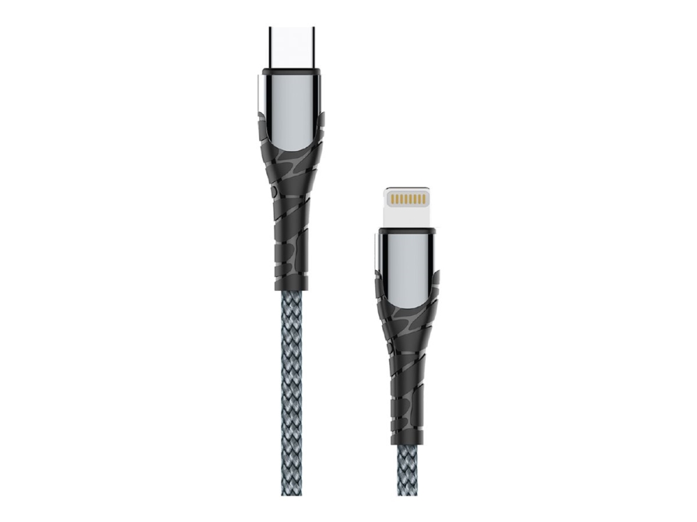Colorway - Usb-Kabel - Usb-C (Han) Til Lightning (Han) - 3 A - 1 M - Fast Charging, Apple Lightning Power Delivery (30W) - Grå