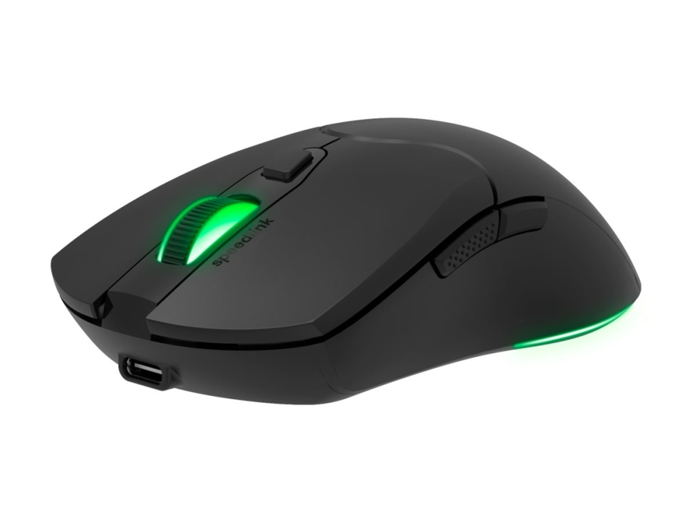 Speedlink Velox - Mus - Rechargeable, Rgb, Gaming - Optisk - 5 Knapper - Kablet, Trådløs - 2.4 Ghz - Trådløs Modtager (Usb) - Sort - Hængeboks