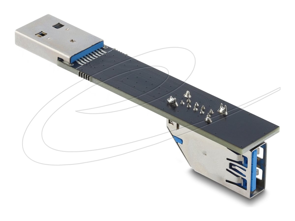 Delock - Usb-Adapter - Usb (Stecker) Gerade Auf Usb (Buchse) Abgewinkelt - Bis Zu 10 Gbps Datenübertragungsrate