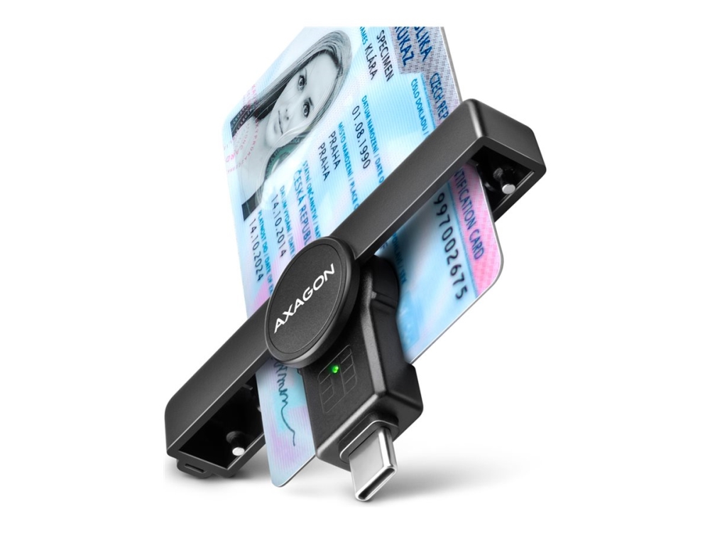AXAGON CRE-SMPC - SMART-kortläsare - USB-C | Foto och video - Foto- & videotillbehör - Minneskortsläsare | GameStuff