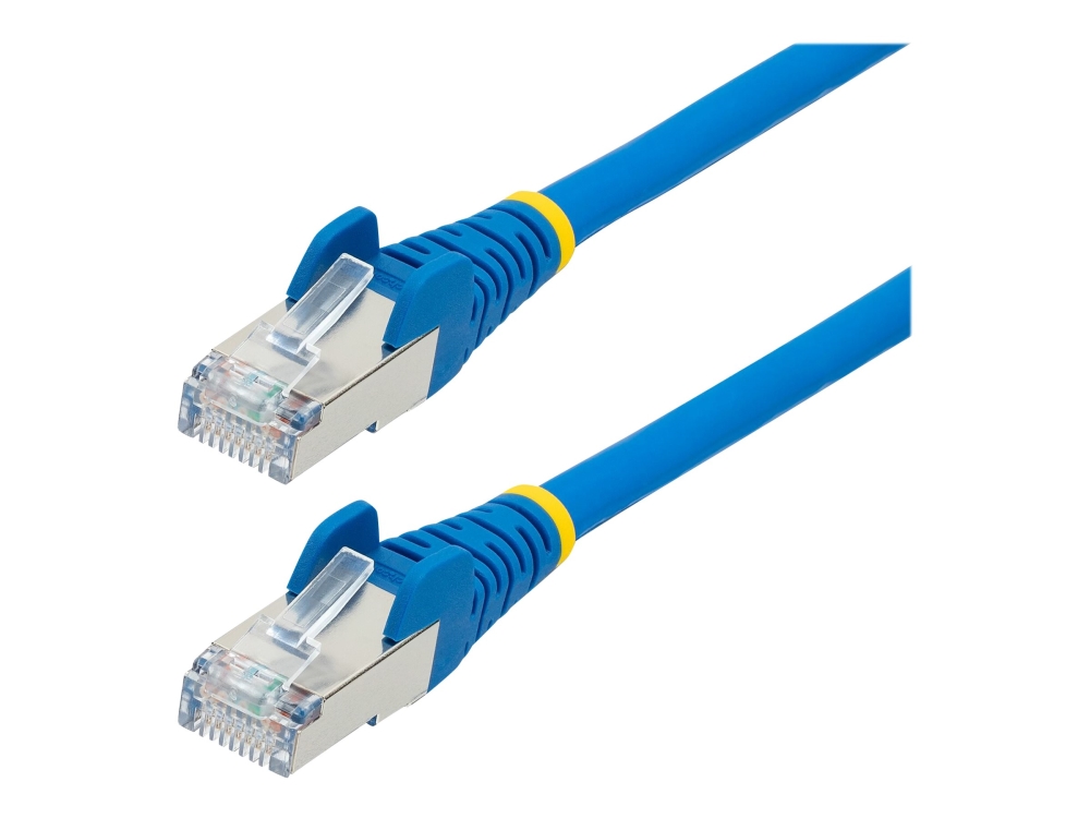 Startech 50Cm Cat6a Ethernet Cable - Blue - Low Smoke Zero Halogen (Lszh) - 10Gbe 500Mhz 100W Poe++ Snagless Rj-45 W/Strain Reliefs S/Ftp Network Pat