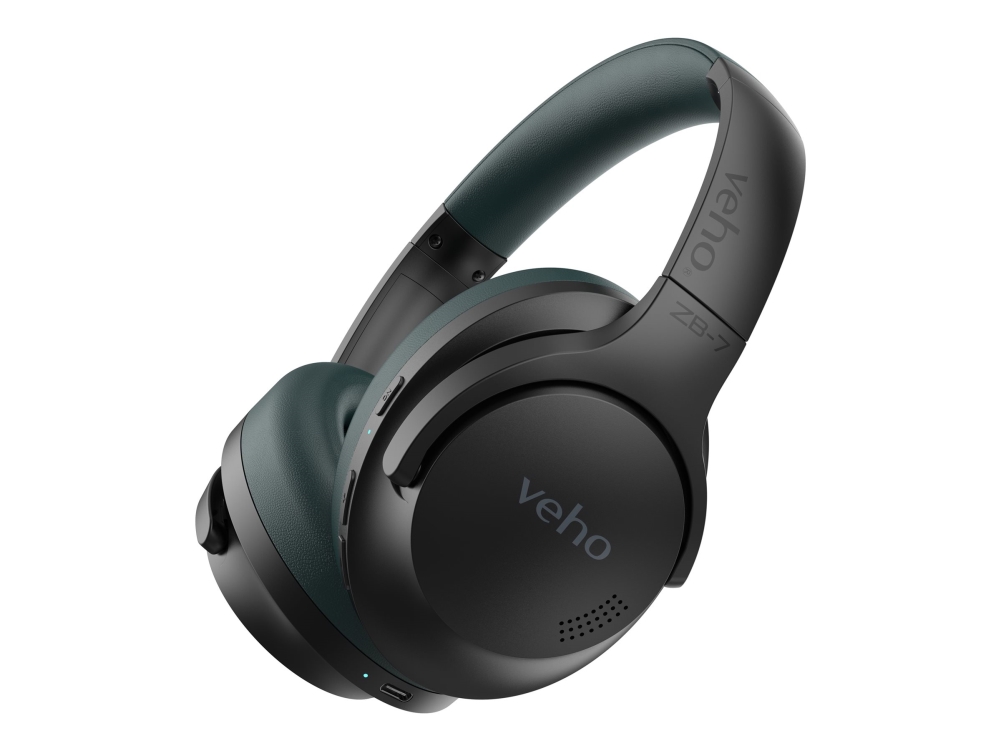Veho Zb-7, Verkabelt & Kabellos, Anrufe/Musik, 20 - 20000 Hz, 230 G, Kopfhörer, Schwarz