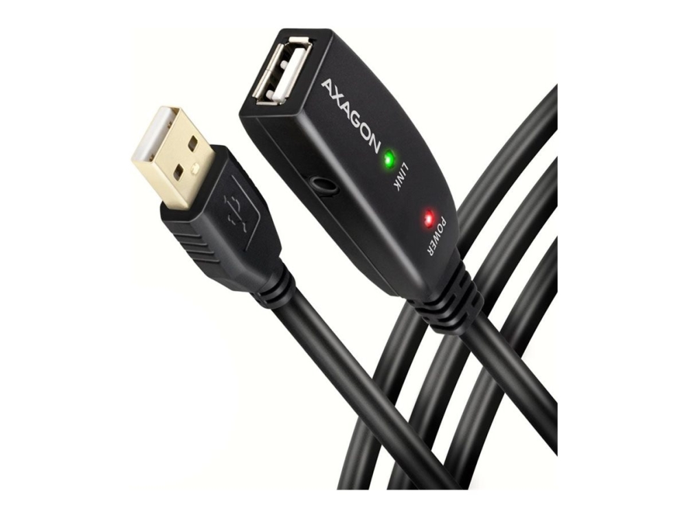 Axagon Adr-220 Aktives Usb 2.0 Verlängerungskabel, Usb-A Stecker/Buchse - 20M (Adr-220)