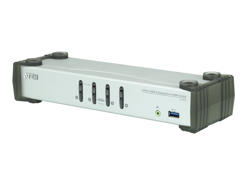 Aten Cs1914 Kvmp Switch - Kvm / Audio / Usb Switch - 4 X Kvm / Audio / Usb - 1 Lokalbruger - Desktop