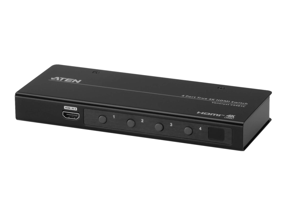 Aten Vs481c 4-Port True 4K Hdmi Switch - Video-/Audioswitch - 4 X Hdmi - Desktop