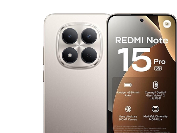 Išmanusis Telefonas Xiaomi Redmi Note 15 Pro 5G Dual Sim 8Gb Ram 512Gb - Titanium