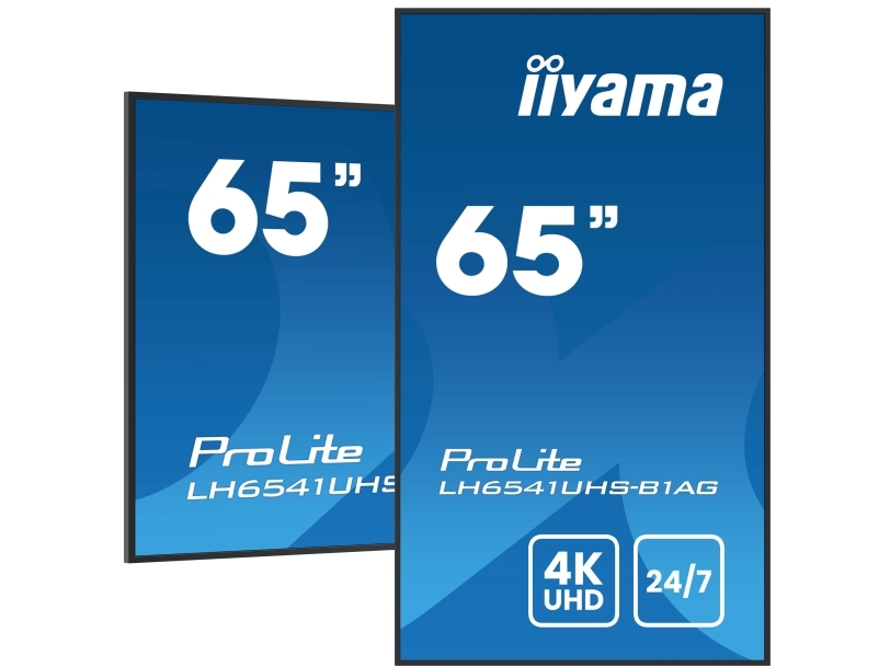 Iiyama Lh6541uhs-B1ag, 163,8 Cm (64.5"), Lcd, 3840 X 2160 Pixel, 24/7