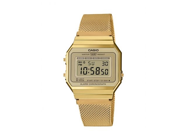 Unisex Casio Retro Vintage laikrodis A700WMG-9A + DĖŽUTĖ
