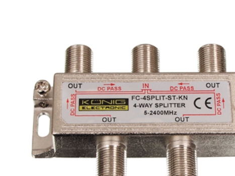 König - Satellit-Antennesplitter - F-Stik Hun Til F-Stik Hun