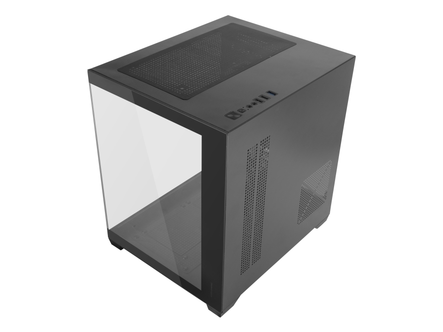 Mars Gaming Mc-View2, Mini Tower, Pc, Schwarz, Micro Atx, Mini-Itx, Metall, Gehärtetes Glas, Gaming
