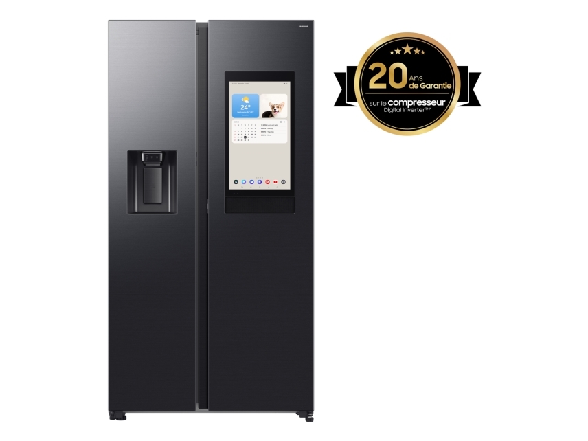 Samsung Series 9 RS90F66BEF, vapaasti seisova, amerikanovinen, musta, 2 ovea, Premium Black Steel, 36/64