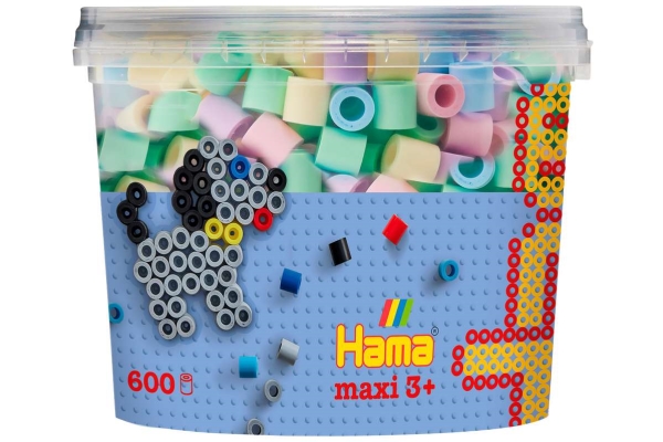 Hama 8574 - Pastel - 600 Stk. Maxi Perler - Mix 52