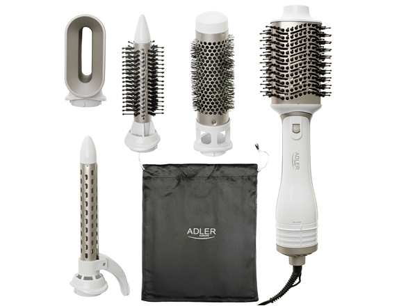 Ad 2027 Weißer Champagner 5-In-1 Lockenstab - 1200W - 5 Aufsätze