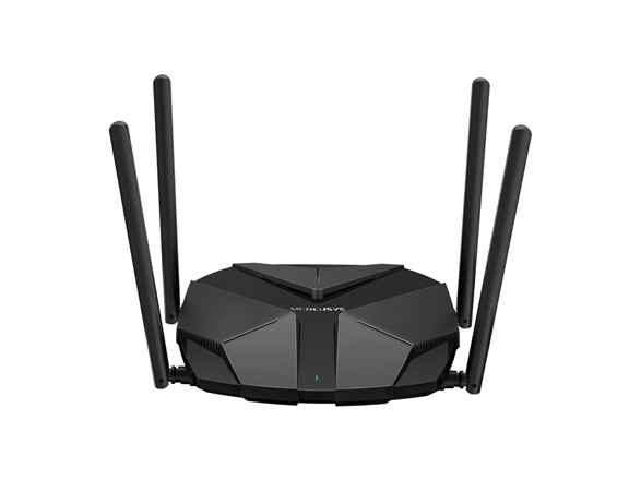 Mercusys Ax3000, Wi-Fi 6 (802.11Ax), Dual-Band (2.4 Ghz / 5 Ghz), Ethernet Lan, Black, Tabletop Router