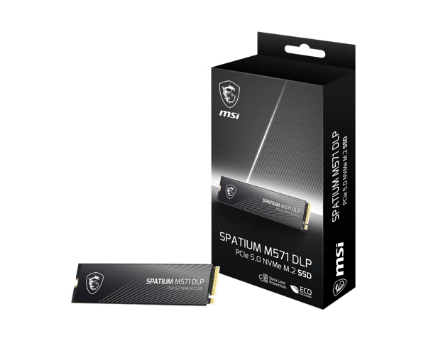 Msi Spatium M571 Dlp Pcie 5.0 Nvme M.2 2Tb, 2 Tb, M.2, 14500 Mb/S