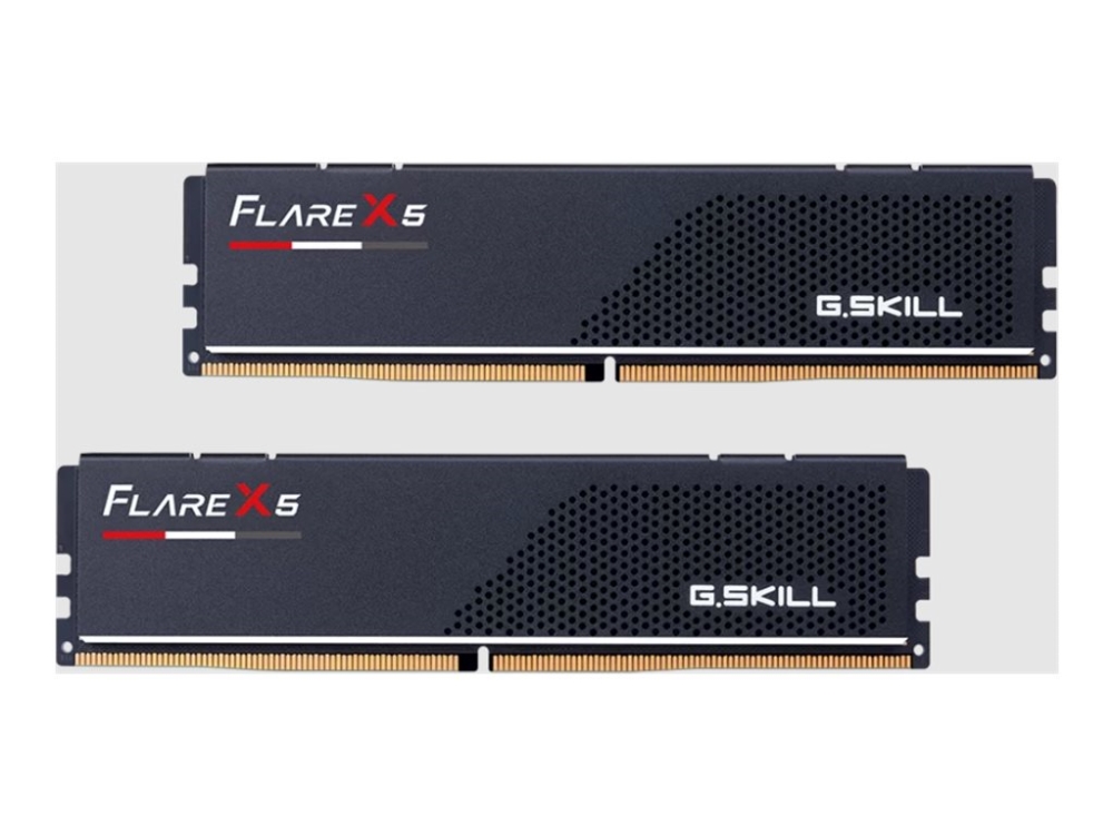 G.Skill Flare X5 - DDR5 - sats - 16 GB: 2 x 8 GB - DIMM 288-pin låg - 6000 MT/s / PC5-48000 - CL30 - 1.35 V - ej buffrad - on-die ECC - mattsvart | Datorkomponenter - RAM-Minnen - DDR5 | GameStuff
