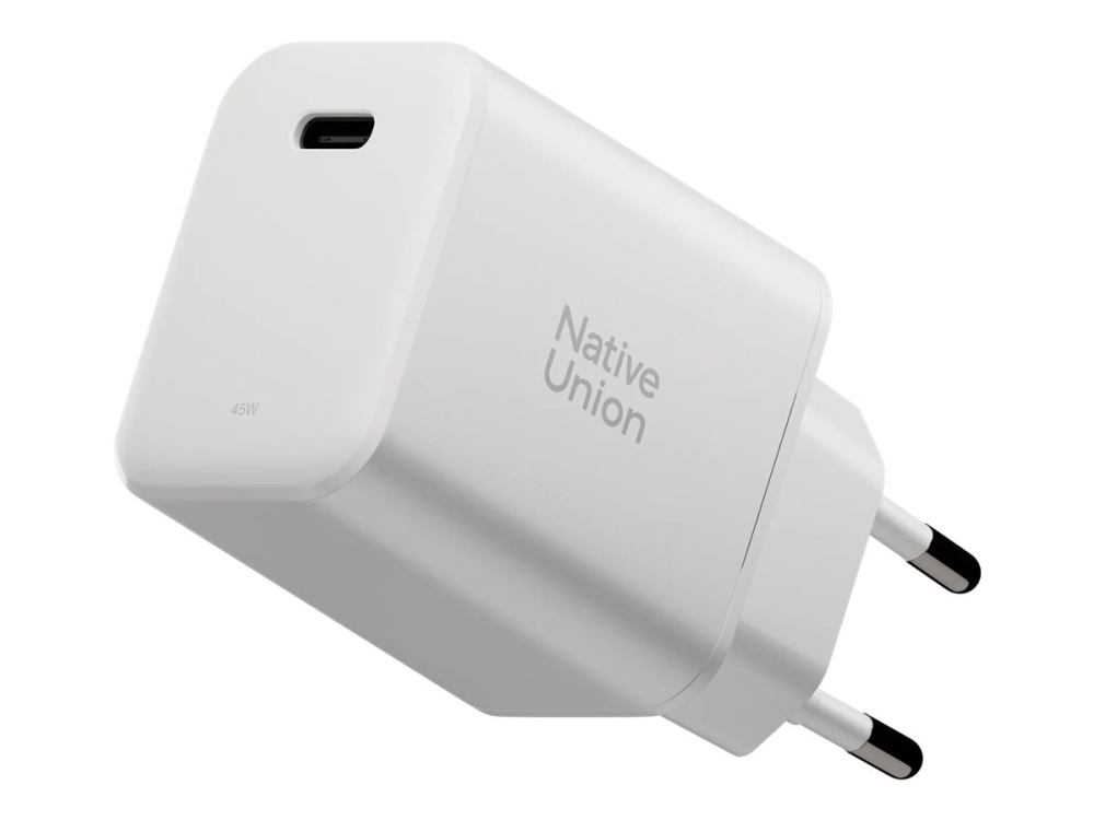 Native Union 45W Usb-C Pd Fast Gan Wall Charger White