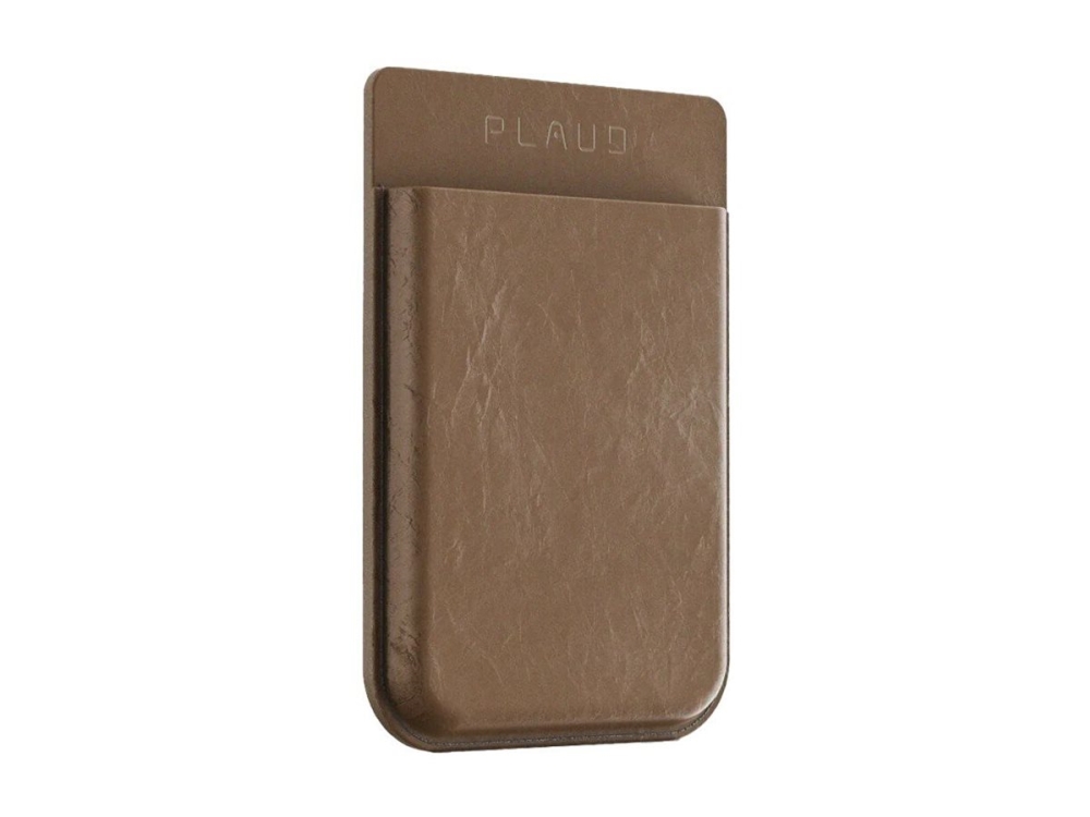 PLAUD Note - Etui for recorders - magnetic, with wireless charging - MagSafe-kompatibilitet - læder - brun