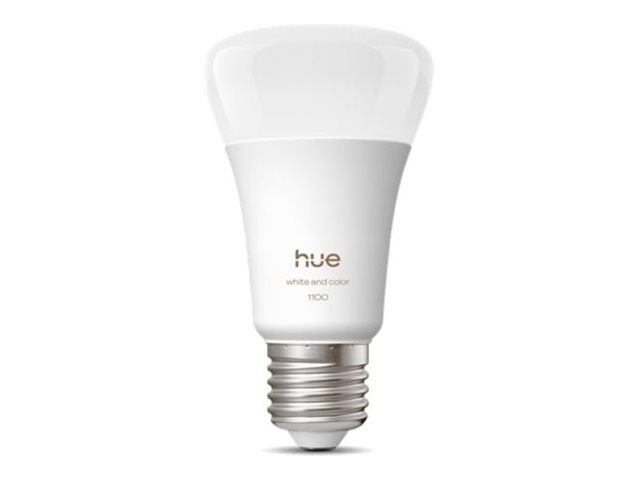 Philips Hue White and Color Ambiance 1100 - LED-lyspære - form: A19 - E27 - 8.1 W (tilsvarende 75 W) - klasse D - multifarvet/varmt til køligt hvidt lys - 1000 - 20000 K