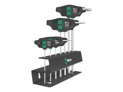 Wera Series 400 T-Handle 454/7 HF Set 2 - T-håndtagsnøglesæt - 7 stykker