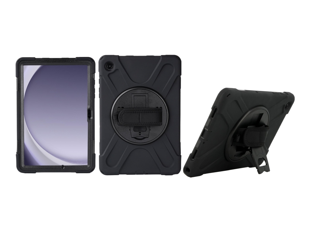 Mobilis All In Case - Bagsidecover Til Tablet - Grov - Forstærket, Med Skulderrem - Silicone - Sort - For Samsung Galaxy Tab Active5 Pro