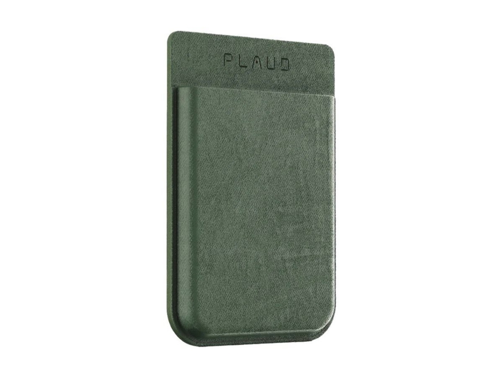 PLAUD Note - Etui for recorders - magnetic, with wireless charging - MagSafe-kompatibilitet - læder - grøn