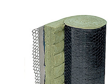 ISOVER U Protect 40x600x7500mm - Sort, mineraluld trådvævsmåtte. Pakke af 2 rll