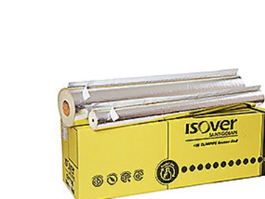 ISOVER Alu-rørskål 35x60mm. 1.2mtr. Isover TapeLock Alu2. max. 500gr.C med tape