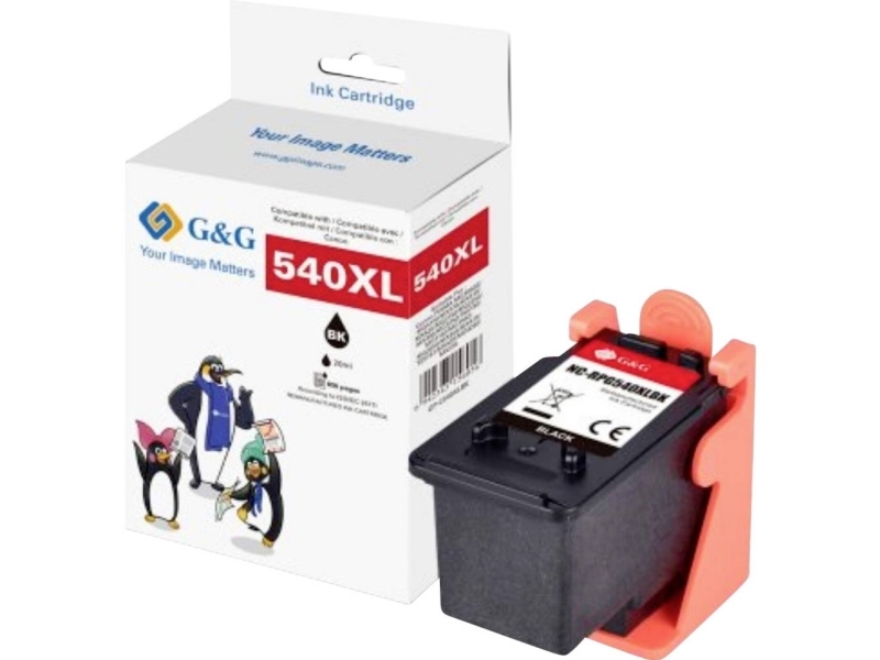 G&G Blæk Kompatibel Farve Nc-Rg540xl Gp-C540xlbk