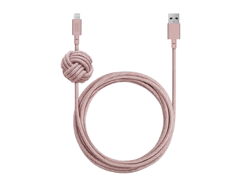 Native Union Night Cable-Lightning, 3 M, Lightning, Usb A, Männlich, Männlich, Rose