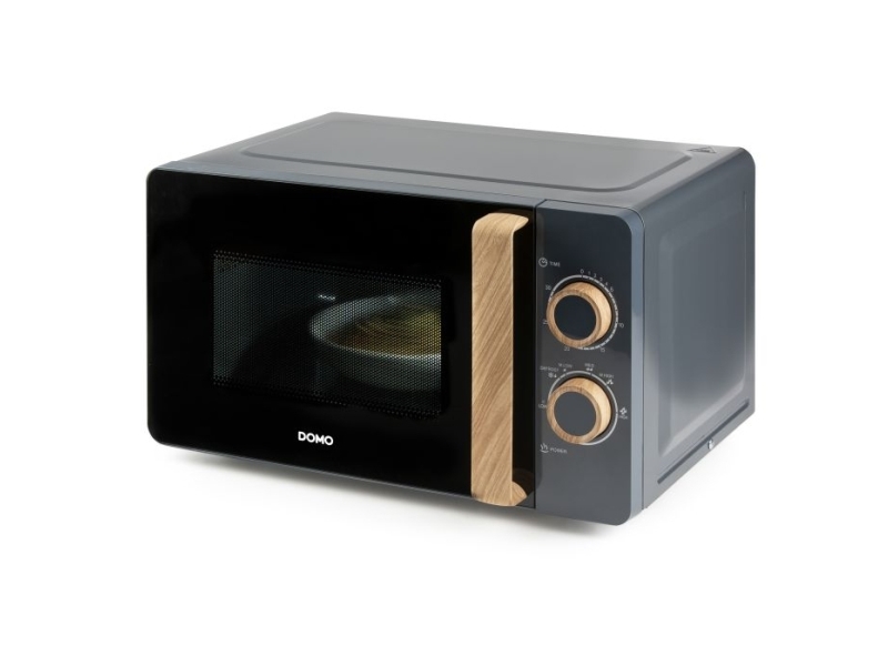 Domo DO3320, Bänkdiskmaskin, Enbart mikrovågsugn, 20 l, 700 W, Rotations-, Svart, Trä | Vitvaror - Ugnar - Mikrovågsugnar | GameStuff
